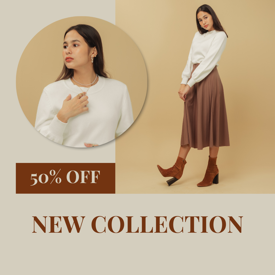Beige Fashion Clothing Outfit Sale Promotion