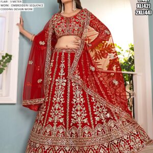 Party Wear Designer  Semi - Stitched Lehenga Choli
